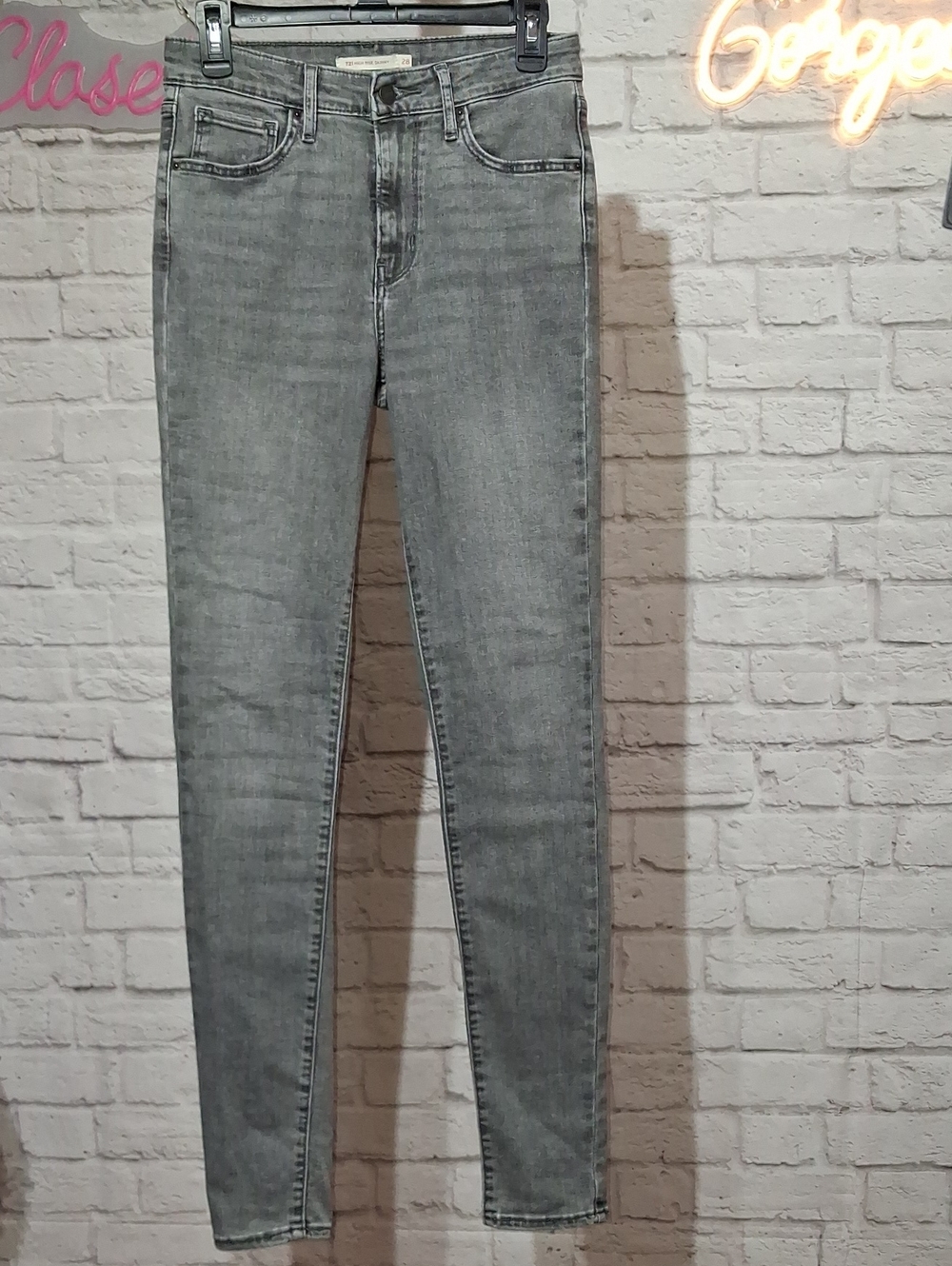 Signature by Levi Strauss High-Rise Gray Skinny Jeans